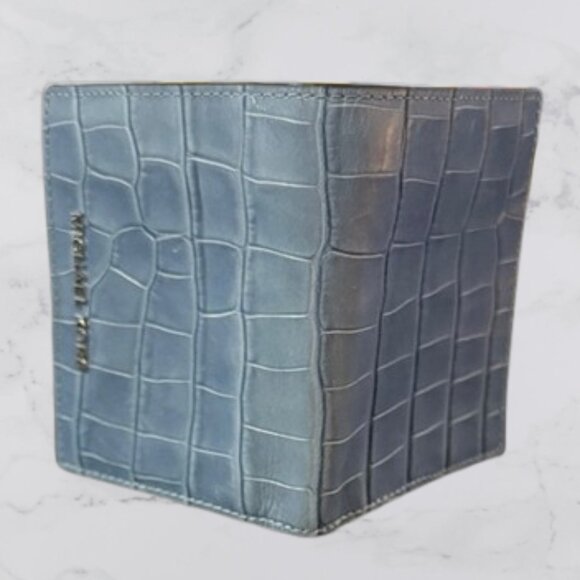 MICHAEL Michael Kors Mercer Crocodile-Embossed-Leather Card Case - Picture 4 of 12